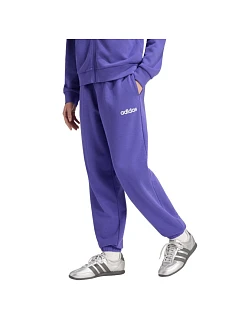 Dámske nohavice adidas Essentials Linear French Terry Cuffed, fialové, KF8363