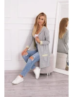 Dvojfarebná bunda s kapucňou žltá+sivá Dvojfarebná bunda s kapucňou žltá+sivá