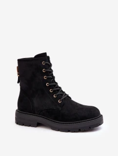 Dámské Workery Botky na Zip Černé model 21638121 - Boto