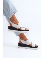 Kožené Sandály Na Bílé model 21659203 - Zazoo