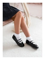 Dětské punčocháče s krajkou bílé