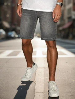 Pánské šedé šortky  model 21988477 - Dstreet