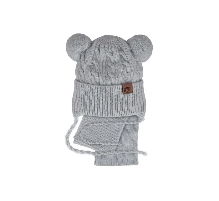 AJS 48-313 Chlapčenský set čiapka+šatka