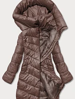 Dámska zimná bunda hnedá (TY041-7)