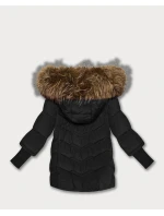 Černá dámská zimní bunda s stahovacími lemy Goodlookin model 21794503 - HAPPY HOUSE