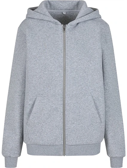 Build your Brand BY 290 Dámska mikina s kapucou z hrubej bavlny „Fluffy“ 56.0290 heather grey Build your Brand BY 290 Dámska mikina s kapucou z hrubej bavlny „Fluffy“ 56.0290 heather grey