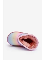 Dziecięce Ocieplane Botki Śniegowce Multikolor Gooby