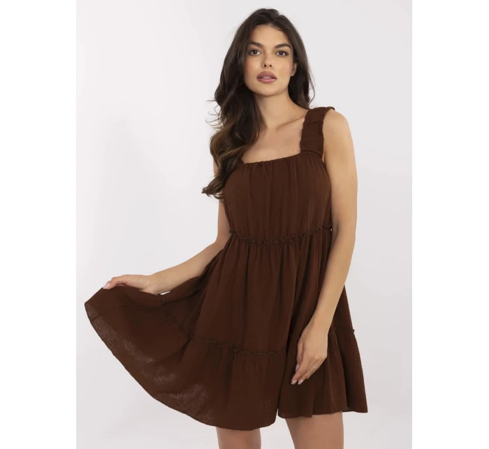 MI SK šaty A5036.78 hnedé MI SK šaty A5036.78 hnedé