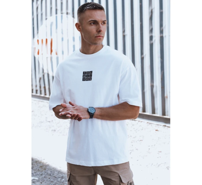 Pánské tričko s potiskem bílé Dstreet model 21975558 - FashionStreet Pánské tričko s potiskem bílé Dstreet model 21975558 - FashionStreet