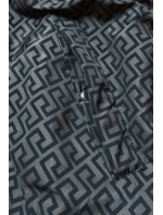 Čierno-grafitová obojstranná dámska bunda (W556)