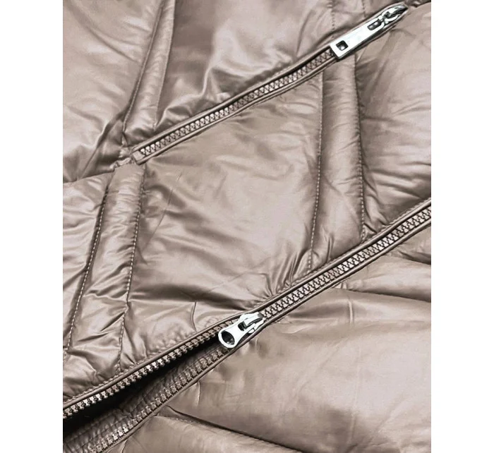 Dámska prechodná ťavia bunda s kapucňou (H-97)