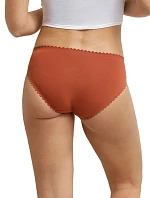 Dámske nohavičky 2 ks DIM BODY TOUCH MIDI BRIEF 2x - DIM - tehlová