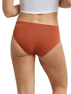 Dámske nohavičky 2 ks DIM BODY TOUCH MIDI BRIEF 2x - DIM - tehlová