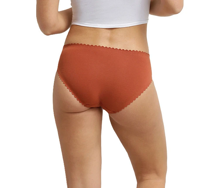Dámske nohavičky 2 ks DIM BODY TOUCH MIDI BRIEF 2x - DIM - tehlová