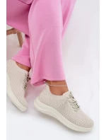 Materiálové Dámské Sportovní Boty Béžové model 22031712 - EVENTO