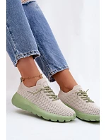 Materiál Dámska športová obuv Beige Helinae