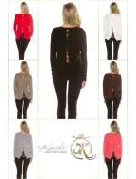 Módny sveter 8507 so šnúrkami - Koucla Módny sveter 8507 so šnúrkami - Koucla