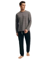 Pánské pyžamo model 21396720 New grey - Henderson Pánské pyžamo model 21396720 New grey - Henderson