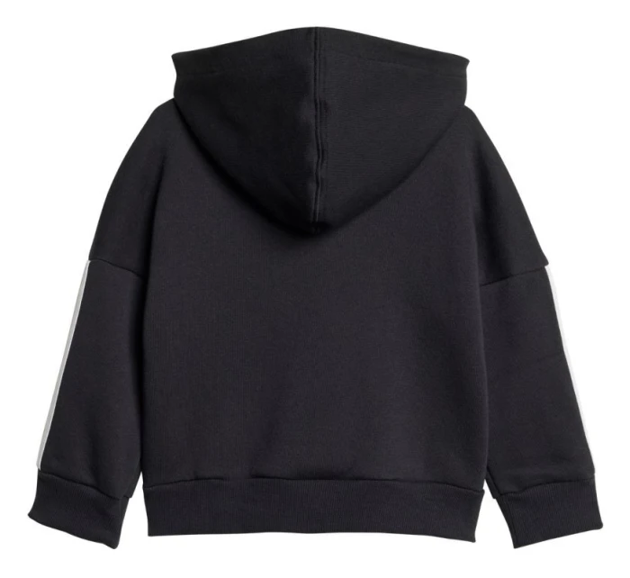 Adidas Essentials Joggers 3 Stripes Fleece Hoodie Black JD6484