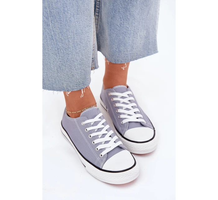 Damskie Klasyczne Trampki Niebieskie Omerta