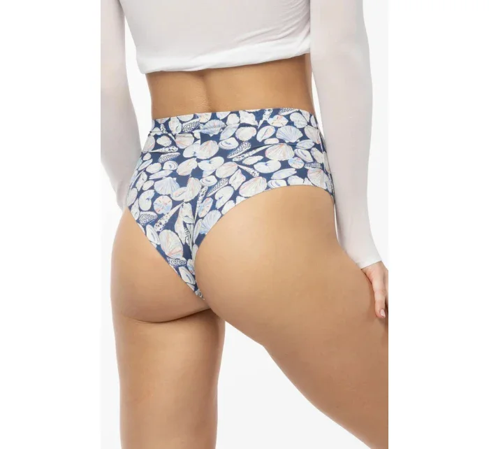 Nohavičky Shells Simple Brasil Maxi Blue and White - Julimex