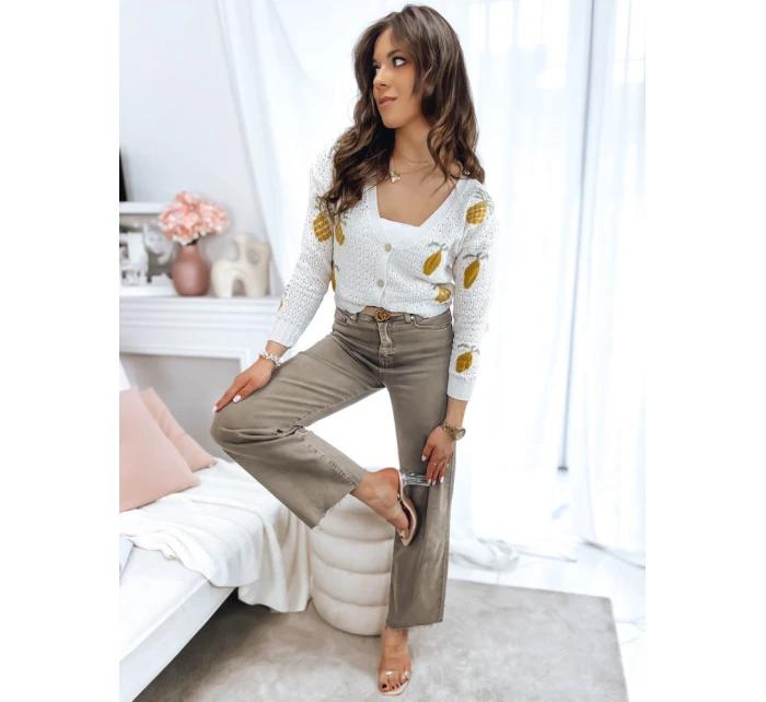 Dámský svetr LEMON light beige Dstreet model 21967953 - FashionStreet Dámský svetr LEMON light beige Dstreet model 21967953 - FashionStreet