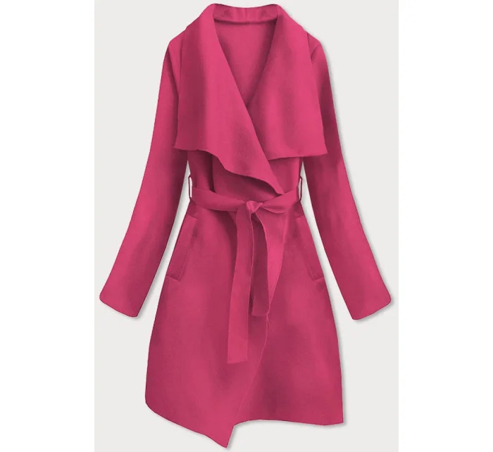 dámský růžový kabát model 21779082 - MADE IN ITALY