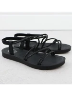 Dámské sandály se zirkony černé model 21905020 - FILIPPO