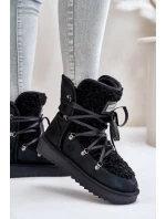 Śniegowce Na Platformie Wegańskie D.Franklin DFSH370004 Czarne Śniegowce Na Platformie Wegańskie D.Franklin DFSH370004 Czarne