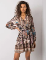 Šaty DHJ SK 15053.61 čierna a béžová Šaty DHJ SK 15053.61 čierna a béžová