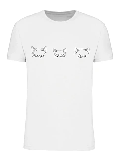 Personalizované pánské tričko se zvířecímí oušky