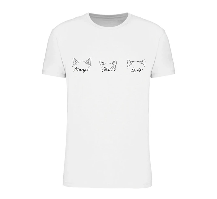 Personalizované pánské tričko se zvířecímí oušky Personalizované pánské tričko se zvířecímí oušky