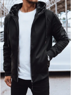Pánská rozepínací zateplená mikina černá Dstreet model 21970397 - FashionStreet