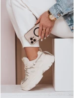 Dámské tenisky na podrážce beige Dstreet model 21983116 - FashionStreet