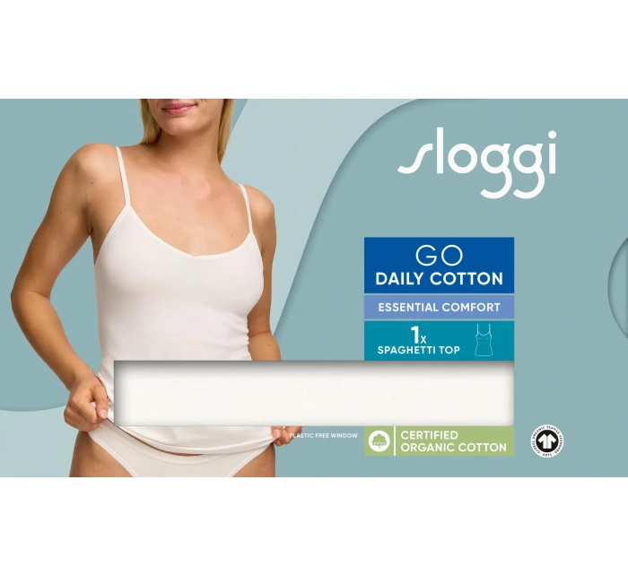 sloggi GO Daily Cotton Spaghetti Top - WHITE - SLOGGI WHITE - SLOGGI