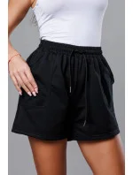 Černé dámské teplákové šortky model 18378853 - J.STYLE Černé dámské teplákové šortky model 18378853 - J.STYLE