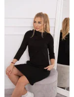 Šaty s kapucňou a vreckami čierne Šaty s kapucňou a vreckami čierne