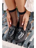 Kožené Dámské Mokasíny S Mašlí A D&A Černé model 21671787 - S.Barski Kožené Dámské Mokasíny S Mašlí A D&A Černé model 21671787 - S.Barski