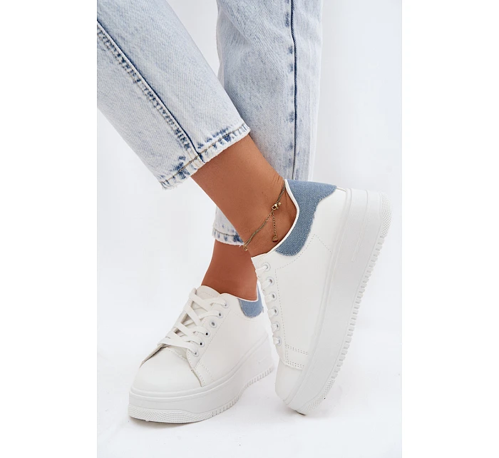 Dámské tenisky na platformě z umělé kůže model 22107415 - Boto