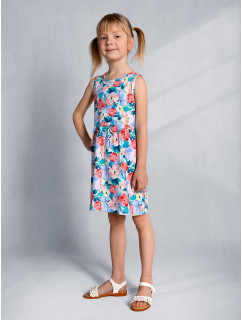 Yoclub Letní dívčí šaty bez rukávů UDK-0008G-A100 Vícebarevné