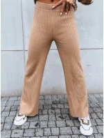 Dámské kalhoty s širokými nohavicemi camel Dstreet model 21971160 - FashionStreet