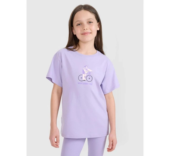 Dievčenské tričko s potlačou 4F4FJRSS25TTSHF2645-52S