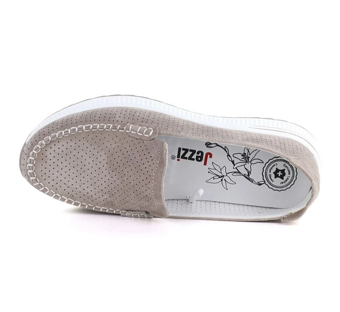 Kožené mokasíny na hrubej podrážke a šnurovacie fango Jezzi 9793