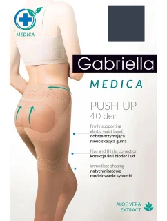 Gabriella Medica Push-up 40 Den Code 128 kolor:grafit