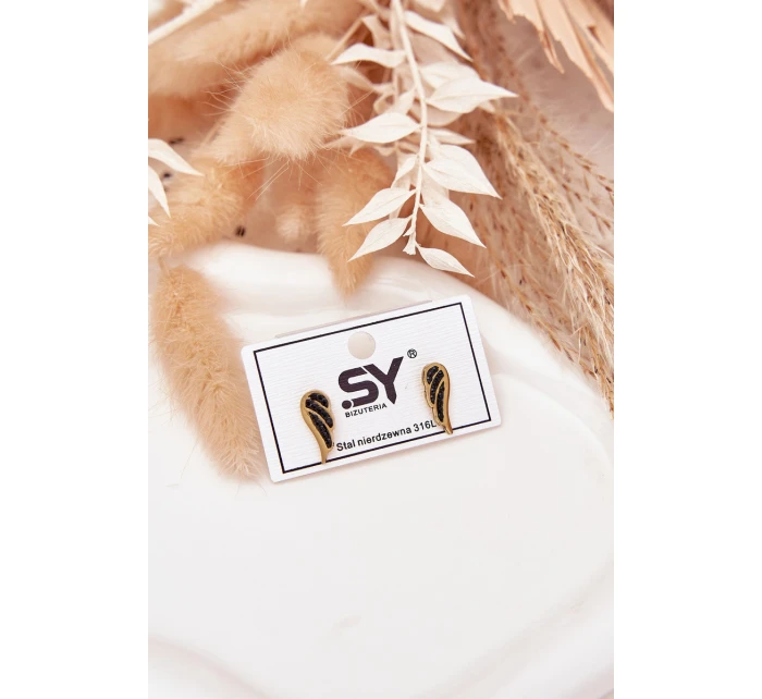 Dámské Náušnice Zlaté Krásná Křídla Fly Away