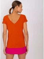 Tričko RV TS 4662.39P tmavo oranžové Tričko RV TS 4662.39P tmavo oranžové