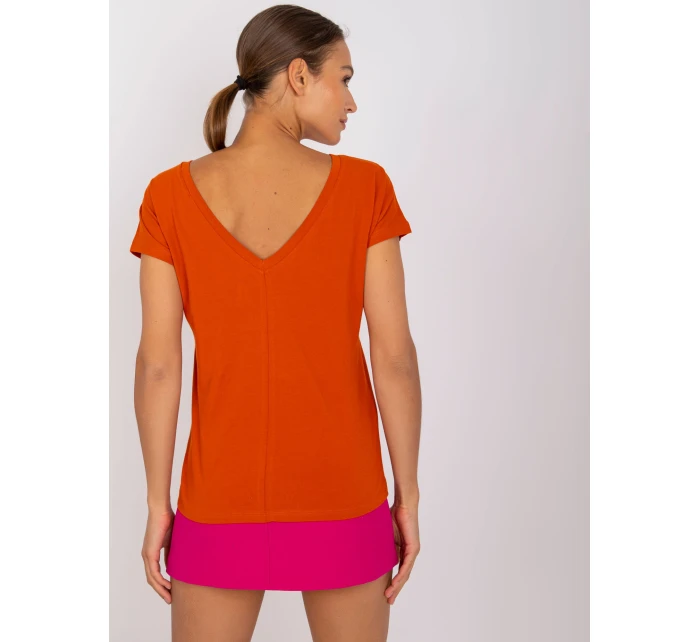 Tričko RV TS 4662.39P tmavo oranžové Tričko RV TS 4662.39P tmavo oranžové