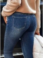 dámské džínové úzké kalhoty s páskem modré Dstreet model 21981111 - FashionStreet dámské džínové úzké kalhoty s páskem modré Dstreet model 21981111 - FashionStreet
