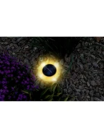 SOLÁRNE DISKOVÉ SVETLO 28 LED PRE MONTÁŽ NA ZEM ALEBO NA STENU