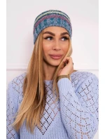 Fleecová čiapka Krystyna K207 fuchsiová+modrá